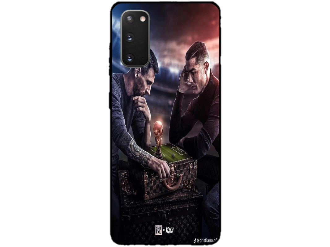 Skin Messi si Ronaldo 1, compatibil cu Samsung Galaxy S20, M0064