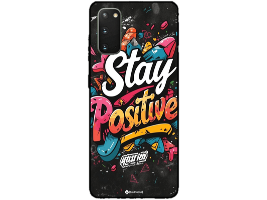 Skin Stay Positive, compatibil cu Samsung Galaxy S20, M0194