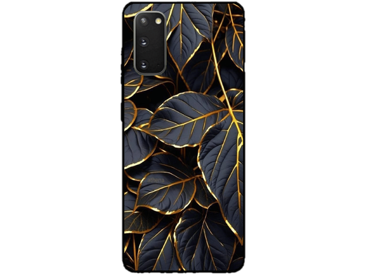 Skin Black Leaves, compatibil cu Samsung Galaxy S20 5G, M0200
