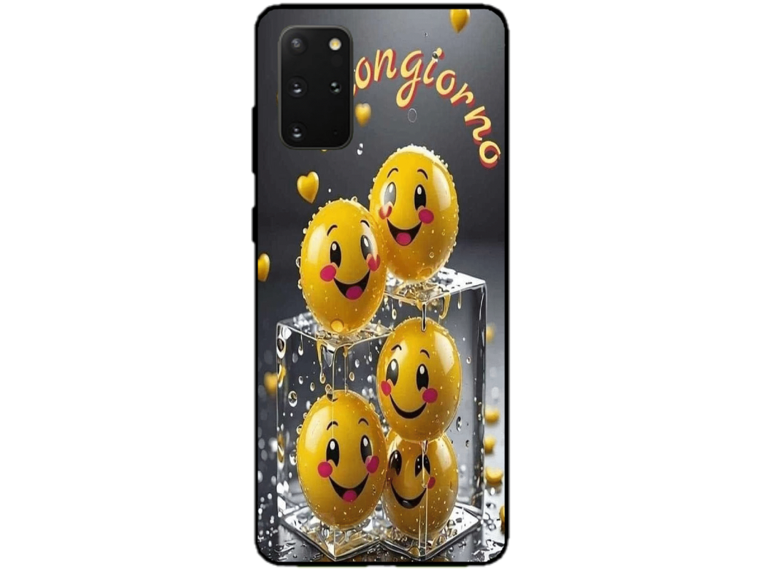Skin Smiley Ice, compatibil cu Samsung Galaxy S20 Plus, M0001