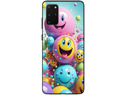 Skin Smiley Ball, compatibil cu Samsung Galaxy S20 Plus, M0007