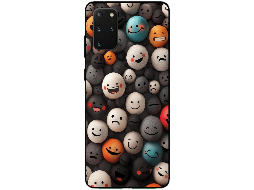 Skin Smiley Faces, compatibil cu Samsung Galaxy S20 Plus, M0025