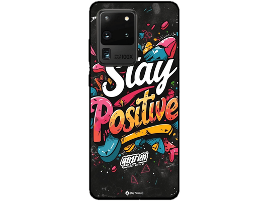Skin Stay Positive, compatibil cu Samsung Galaxy S20 Ultra 5G, M0194