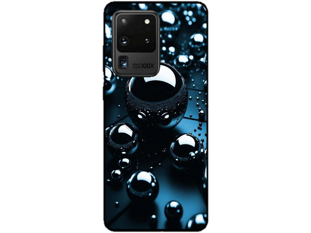 Skin Black Drops, compatibil cu Samsung Galaxy S20 Ultra 5G, M0203