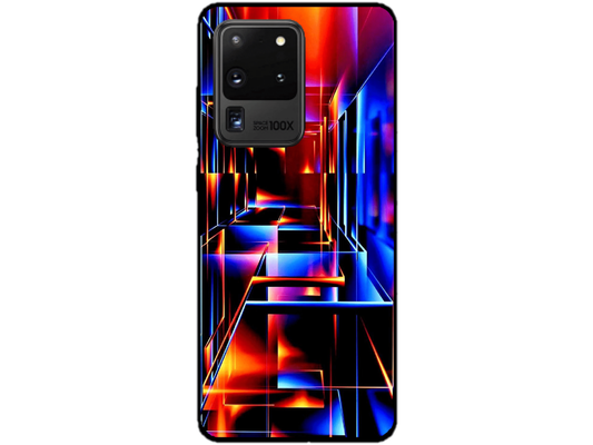 Skin Abstract Square, compatibil cu Samsung Galaxy S20 Ultra 5G, M0229
