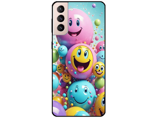 Skin Smiley Ball, compatibil cu Samsung Galaxy S21 Plus 5G, M0007