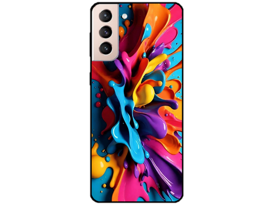 Skin Rainbow Drops 2, compatibil cu Samsung Galaxy S21 5G, M0030