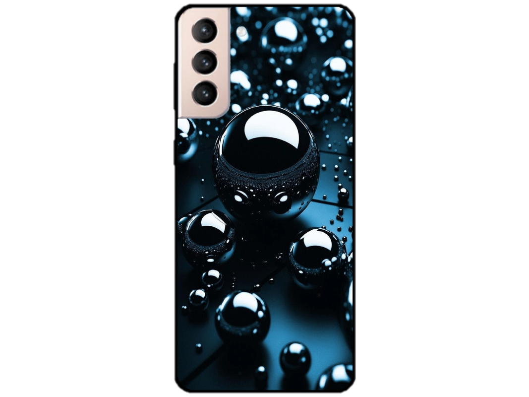 Skin Black Drops, compatibil cu Samsung Galaxy S22 5G, M0203