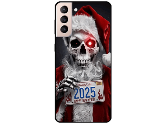 Skin Santa Skull, compatibil cu Samsung Galaxy S22 Plus 5G, M0247