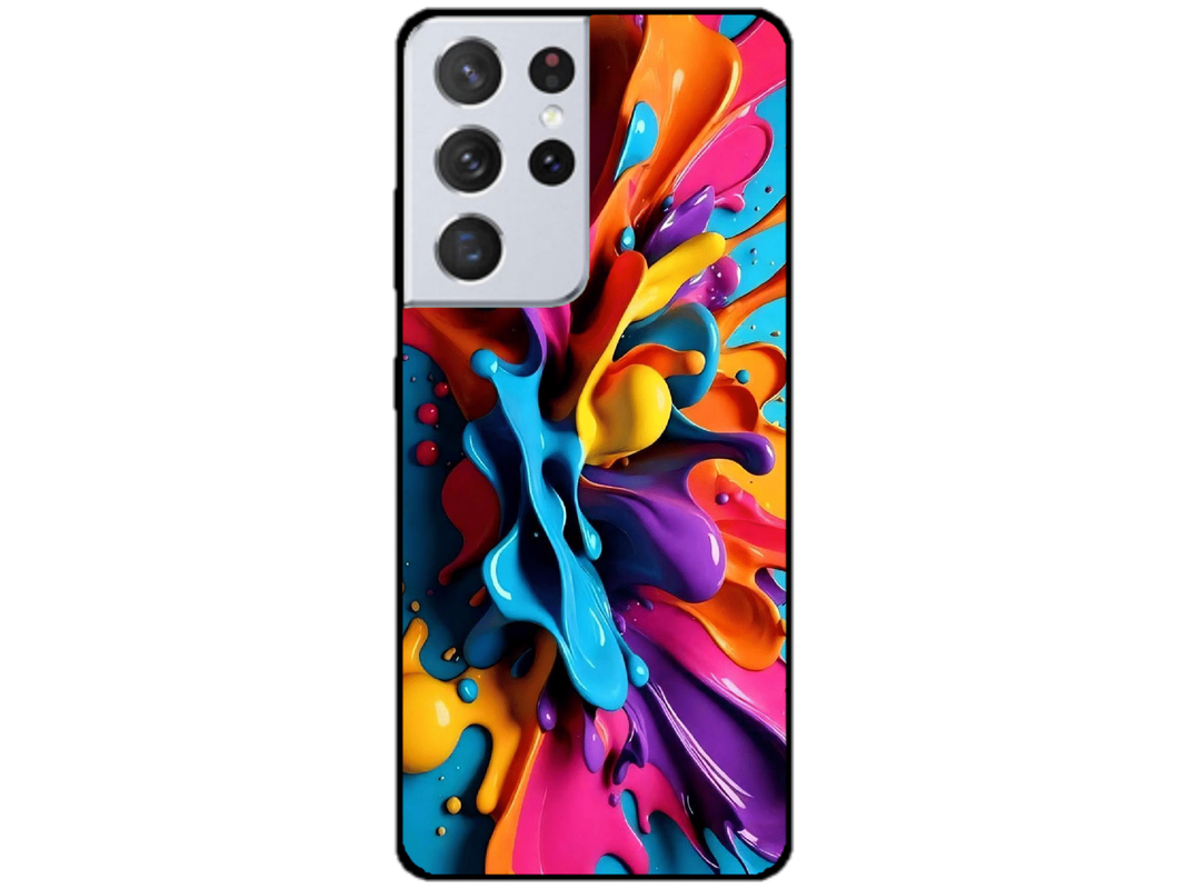 Skin Rainbow Drops 2, compatibil cu Samsung Galaxy S21 Ultra 5G, M0030
