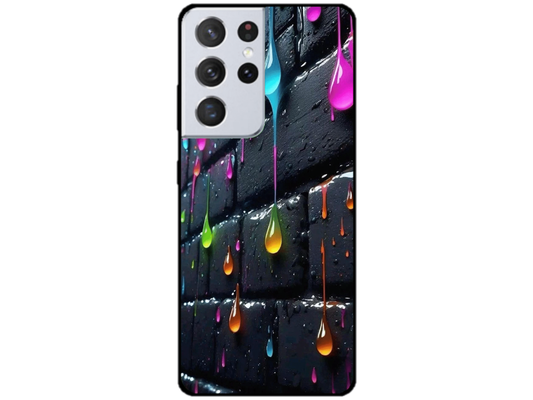 Skin Rainbow Drops 3, compatibil cu Samsung Galaxy S21 Ultra 5G, M0034