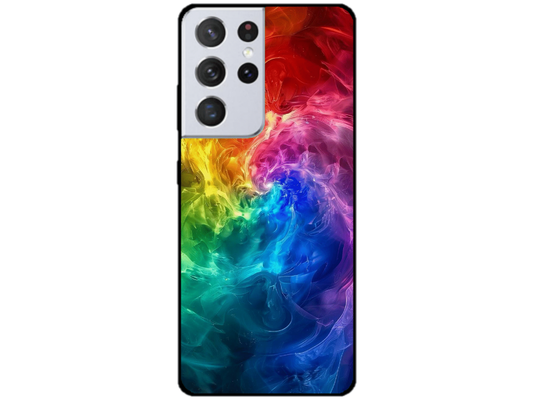 Skin Rainbow Clouds, compatibil cu Samsung Galaxy S21 Ultra 5G, M0040