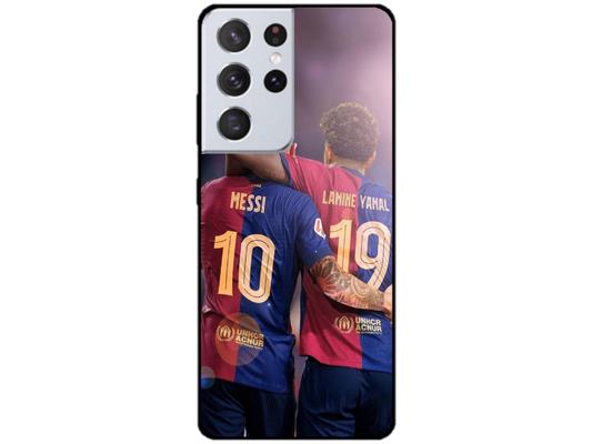 Skin Messi si Yamal, compatibil cu Samsung Galaxy S21 Ultra 5G, M0074