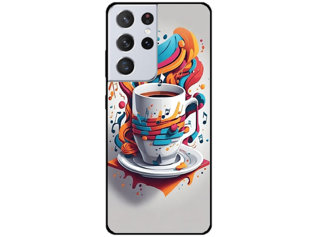 Skin Coffee, compatibil cu Samsung Galaxy S21 Ultra 5G, M0076