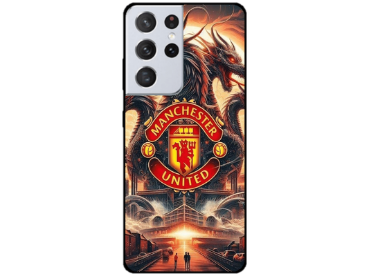 Skin Manchester United 1, compatibil cu Samsung Galaxy S21 Ultra 5G, M0096