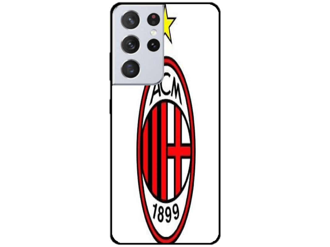Skin AC Milan, compatibil cu Samsung Galaxy S21 Ultra 5G, M0108