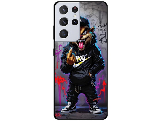 Skin Nike Cat, compatibil cu Samsung Galaxy S21 Ultra 5G, M0139