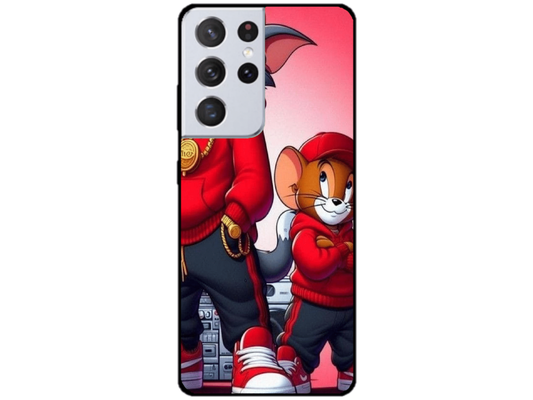 Skin Tom si Jerry 2, compatibil cu Samsung Galaxy S21 Ultra 5G, M0141