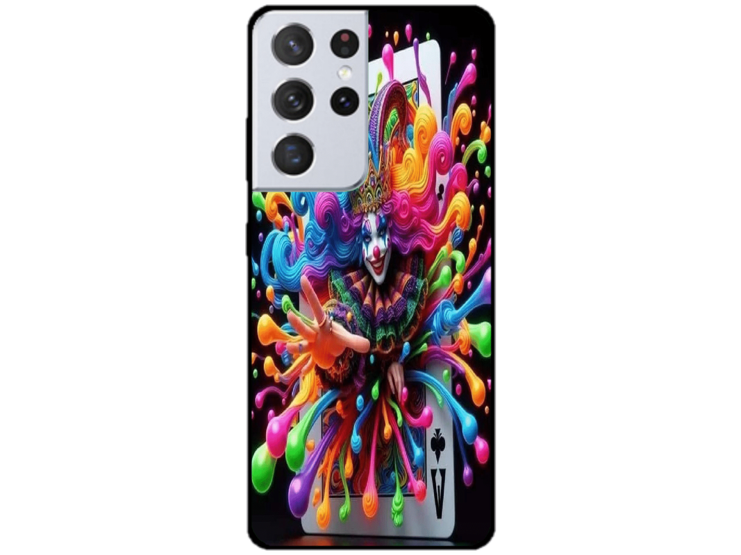 Skin Joker Card, compatibil cu Samsung Galaxy S21 Ultra 5G, M0176