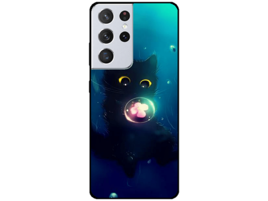 Skin Kitty, compatibil cu Samsung Galaxy S21 Ultra 5G, M0202