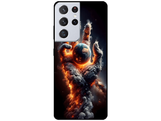 Skin Hand of Earth, compatibil cu Samsung Galaxy S21 Ultra 5G, M0212