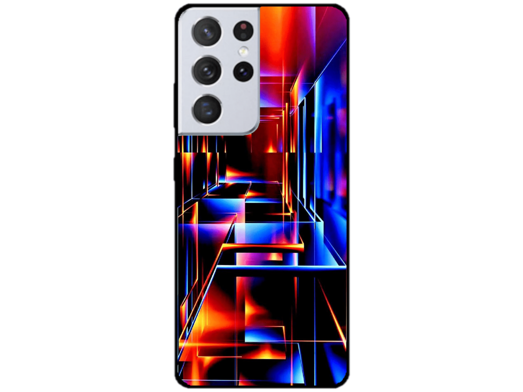 Skin Abstract Square, compatibil cu Samsung Galaxy S21 Ultra 5G, M0229