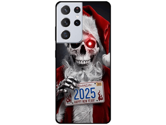 Skin Santa Skull, compatibil cu Samsung Galaxy S21 Ultra 5G, M0247