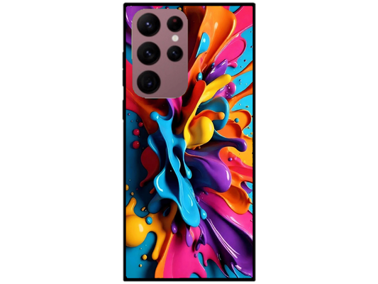 Skin Rainbow Drops 2, compatibil cu Samsung Galaxy S22 Ultra 5G, M0030