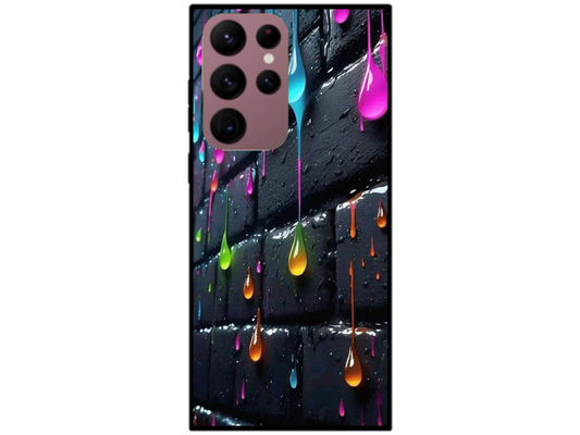 Skin Rainbow Drops 3, compatibil cu Samsung Galaxy S22 Ultra 5G, M0034