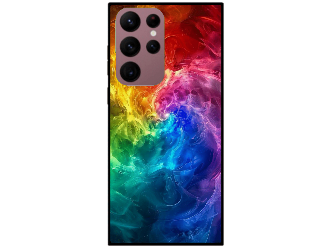 Skin Rainbow Clouds, compatibil cu Samsung Galaxy S22 Ultra 5G, M0040