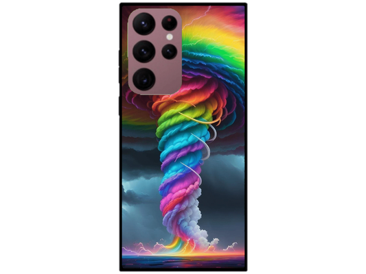 Skin Rainbow Storm, compatibil cu Samsung Galaxy S22 Ultra 5G, M0042