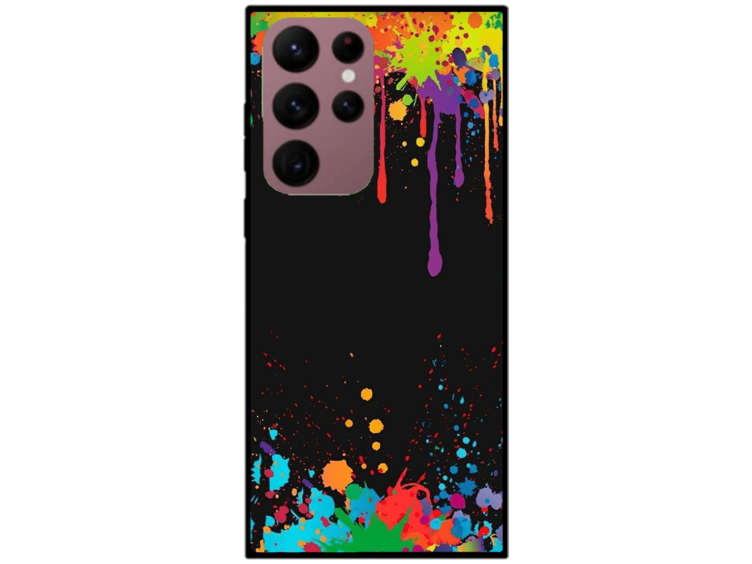 Skin Paint Drops, compatibil cu Samsung Galaxy S22 Ultra 5G, M0047
