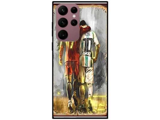 Skin Messi si Ronaldo 2, compatibil cu Samsung Galaxy S22 Ultra 5G, M0069
