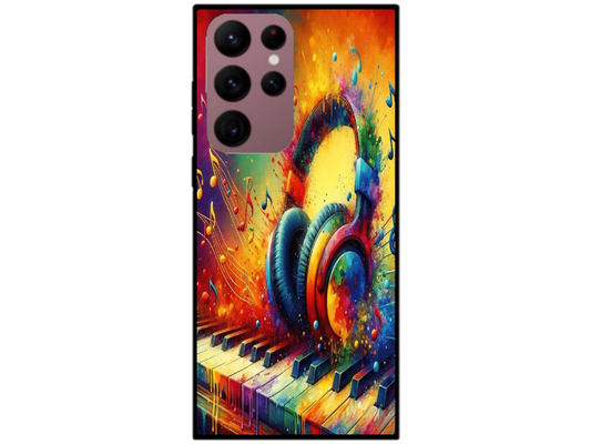 Skin Rainbow Music 1, compatibil cu Samsung Galaxy S22 Ultra 5G, M0089