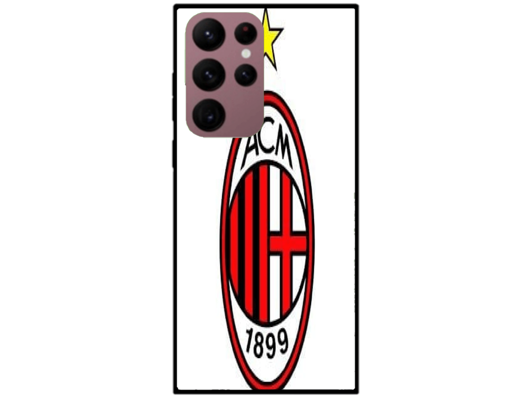 Skin AC Milan, compatibil cu Samsung Galaxy S22 Ultra 5G, M0108