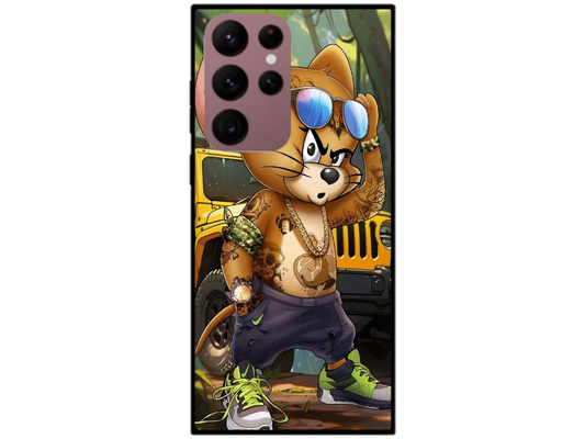 Skin Tom si Jerry 1, compatibil cu Samsung Galaxy S22 Ultra 5G, M0140