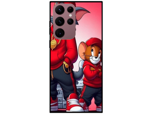 Skin Tom si Jerry 2, compatibil cu Samsung Galaxy S22 Ultra 5G, M0141