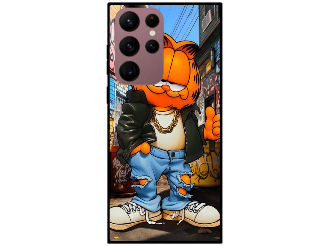 Skin Cool Garfield, compatibil cu Samsung Galaxy S22 Ultra 5G, M0142