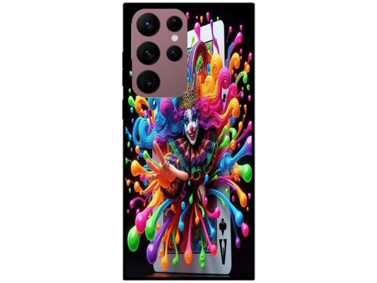 Skin Joker Card, compatibil cu Samsung Galaxy S22 Ultra 5G, M0176