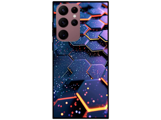 Skin Hexagons 1, compatibil cu Samsung Galaxy S22 Ultra 5G, M0209