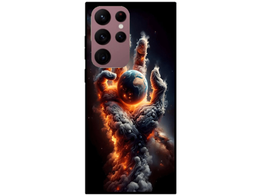 Skin Hand of Earth, compatibil cu Samsung Galaxy S22 Ultra 5G, M0212
