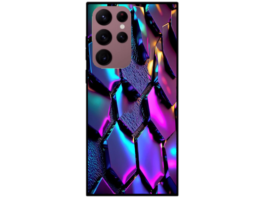Skin Hexagons 2, compatibil cu Samsung Galaxy S22 Ultra 5G, M0214