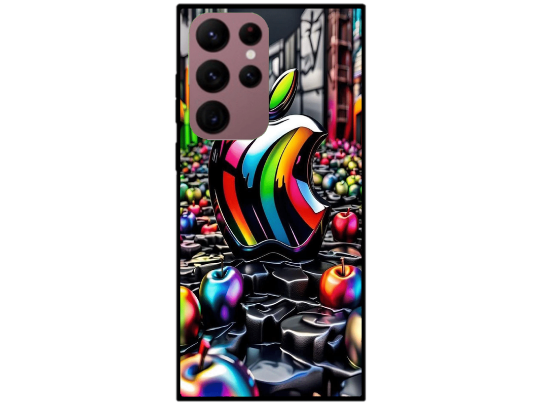 Skin Apple Logo, compatibil cu Samsung Galaxy S22 Ultra 5G, M0240