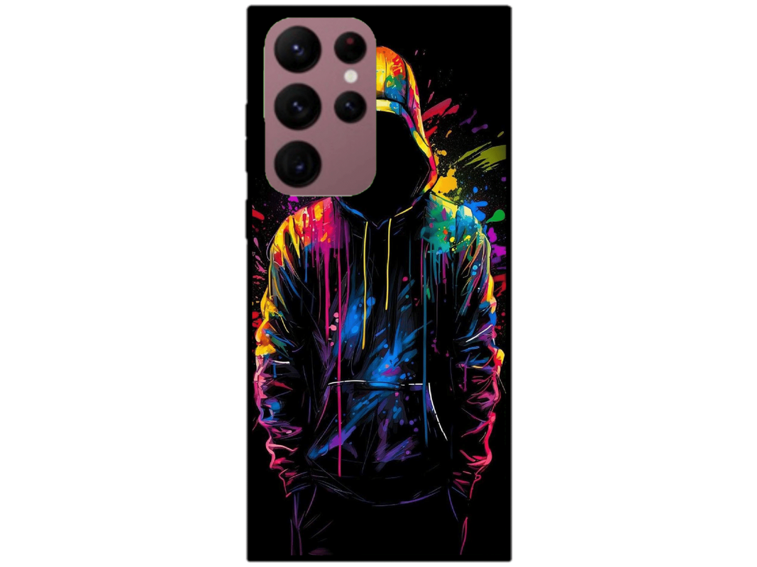 Skin Rebel Hoodie, compatibil cu Samsung Galaxy S22 Ultra 5G, M0242