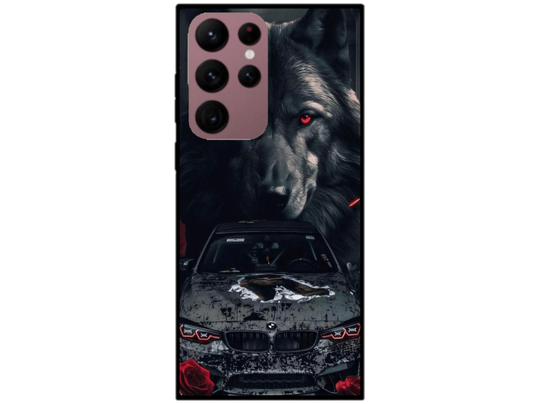 Skin Wolf, compatibil cu Samsung Galaxy S22 Ultra 5G, M0245