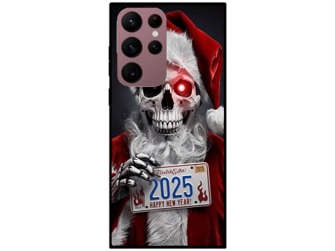 Skin Santa Skull, compatibil cu Samsung Galaxy S22 Ultra 5G, M0247