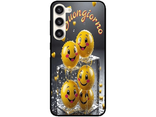 Skin Smiley Ice, compatibil cu Samsung Galaxy S23 Plus, M0001