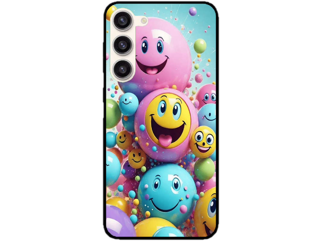 Skin Smiley Ball, compatibil cu Samsung Galaxy S23, M0007