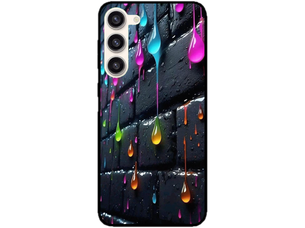 Skin Rainbow Drops 3, compatibil cu Samsung Galaxy S24 Plus, M0034