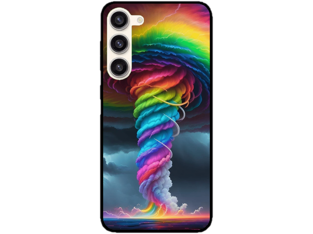Skin Rainbow Storm, compatibil cu Samsung Galaxy S24 Plus, M0042